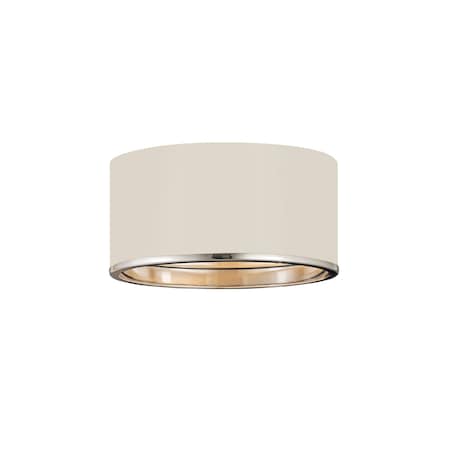 Z-Lite Arlo 2 Light Flush Mount, Matte White 2303F2-MW-CH